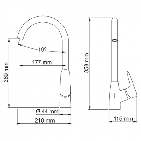 Смеситель для кухни WasserKRAFT Vils 5607 фото