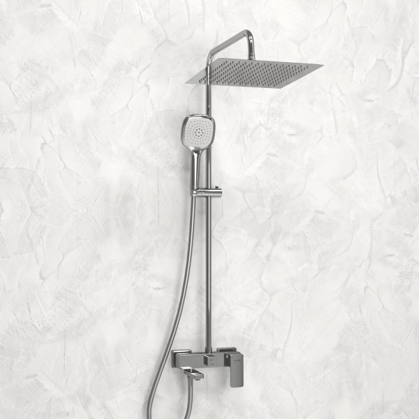 Душевая система (стойка) WasserKRAFT A177.118.065.087.CH хромоникель фото