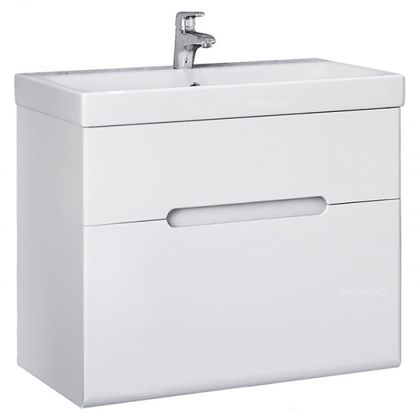 Тумба с раковиной Jorno Moduo Slim Mod.01.60/P/W 60 см фото