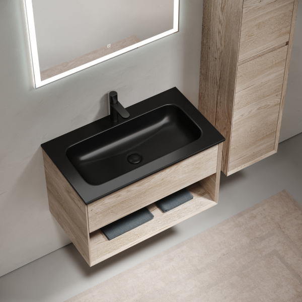 Тумба под раковину Sancos Marmi 1.0 MR1.080EG дуб галифакс натуральный фото