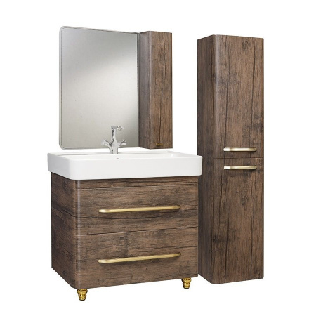 Зеркало-шкаф Bellezza Олимпия-80 орех фото