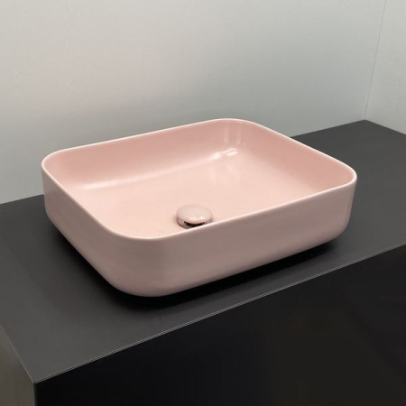 Накладная раковина Comforty T-Y9378MP 00-00007637 50x39 розовая матовая фото