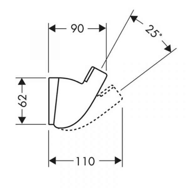 Держатель ручного душа Hansgrohe Porter A 27520000 фото