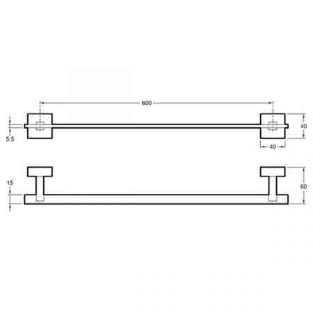 Полотенцедержатель Jacob Delafon Mecanique E77869-CP фото