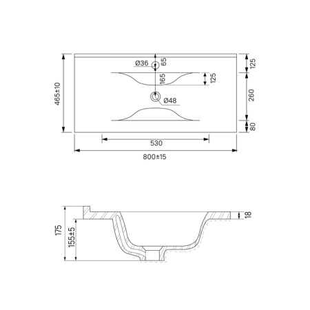 Тумба с раковиной Iddis Cloud CLO80WFi95K 80 см фото