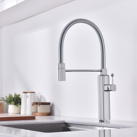 Смеситель для кухни Vincea VKF-101CH хром фото