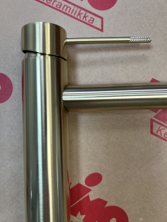 Высокий смеситель для раковины Timo Saona 2311/17F золото матовое фото