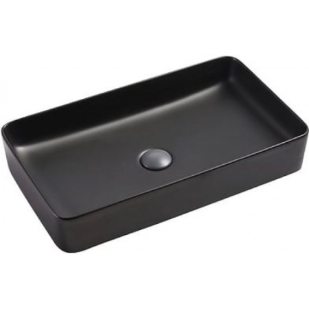 Накладная раковина SantiLine SL-1073MB 61x33,5 черная матовая фото