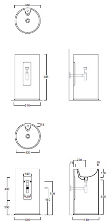 Раковина Simas Top e lavabi d'Arredo GTEbi*1 фото