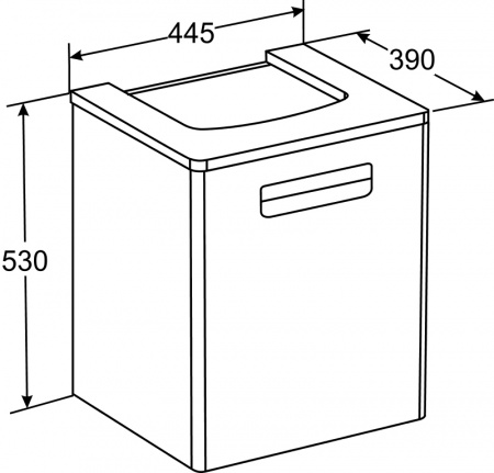 Шкаф под раковину Roca Gap ZRU9302743 45 см фиолетовый фото