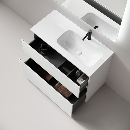 Тумба под раковину Sancos Folk Floor FL100FRW белая матовая фото