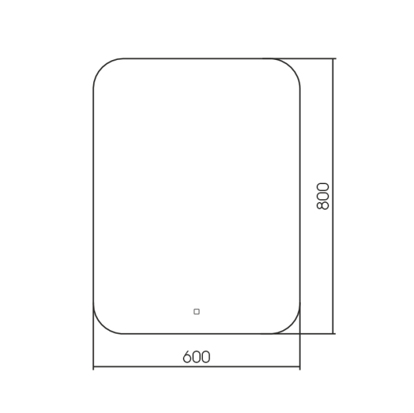 Зеркало с подсветкой Art&Max Modica AM-Mod-600-800-DS-F 60x80 фото