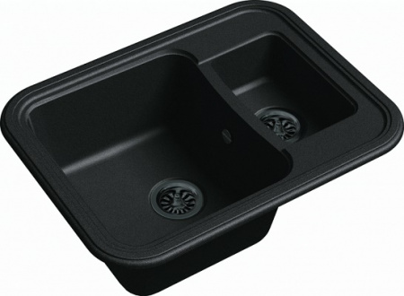 Мойка кухонная Ewigstein Antik A- 60К черный фото