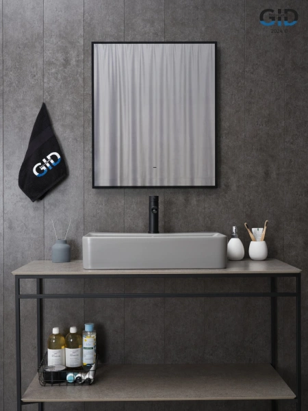 Накладная раковина GID Gm1344 52236 61x35 серая матовая фото