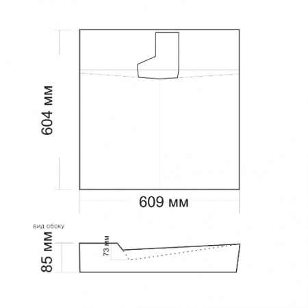 Раковина под стиральную машину Andrea Onyx 4680028070504 60x60 фото