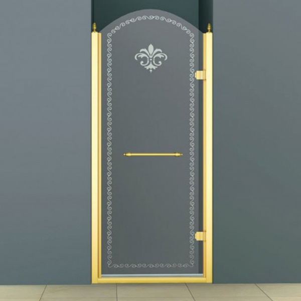 Душевая дверь Cezares Retro RETRO-A-B-1-90-CP-G-R 90 см золото R фото