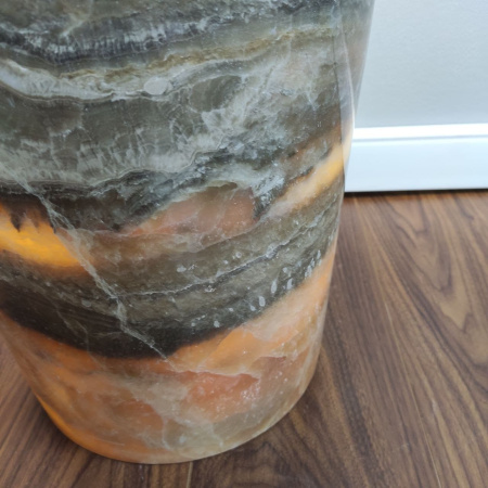 Раковина напольная из оникса Grey ON-01351 (40*40*90) фото