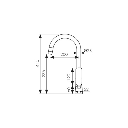 Смеситель для кухни Kaiser Clever 76144 хром фото