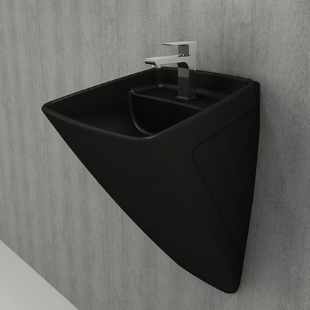 Раковина-моноблок подвесная Bocchi Firenze 1082-004-0126 черная матовая фото