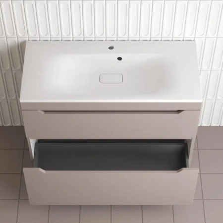 Тумба напольная Style Line Остин 100 ЛС-00002402 тауп темный фото