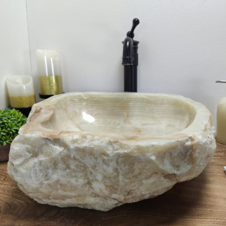 Раковина из оникса Indo Erozy Green EO-00042 фото