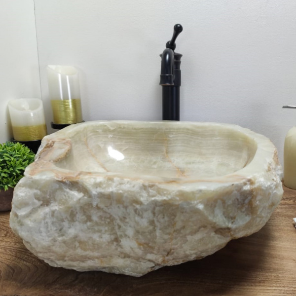 Раковина из оникса Indo Erozy Green EO-00042 фото