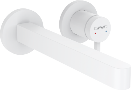 Смеситель для раковины настенный Hansgrohe Finoris 76050700 белый матовый фото