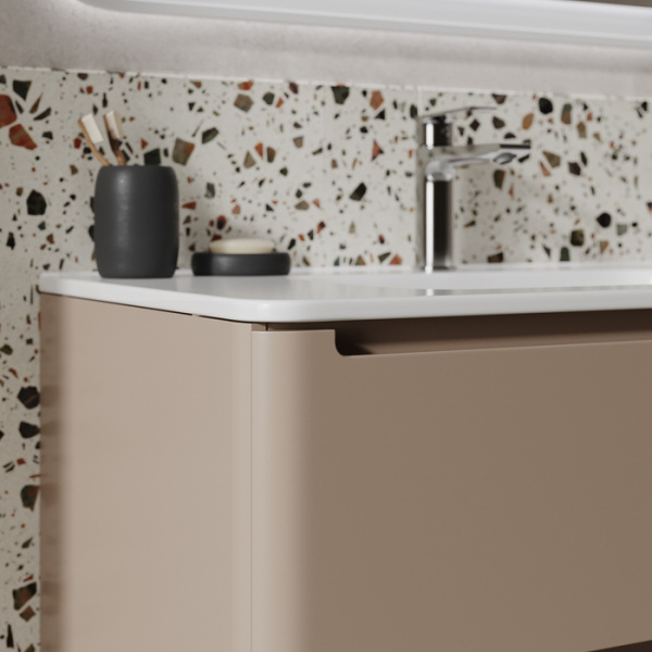 Тумба с раковиной Iddis Edifice EDI80C0i95K 80 см, капучино фото