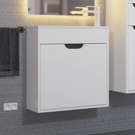 Тумба под раковину Uperwood Modul 60 2930205363 белая/графит фото