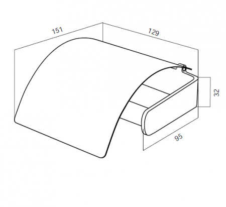 Держатель для туалетной бумаги с крышкой Am.Pm Inspire A50341464 фото