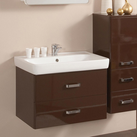 Тумба под раковину Акватон Америна 70 1A137601AM430 тёмно-коричневая фото