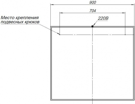 Зеркало Aquanet Nova Lite 90 00242264 фото