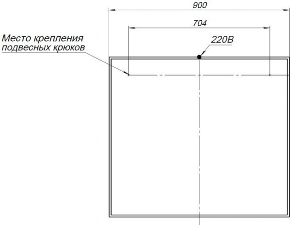 Зеркало Aquanet Nova Lite 90 00242263 фото