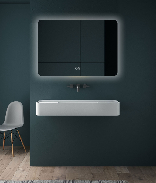 Зеркало с подсветкой Vincea LED VLM-3BE800-2 сенсорным выключателем и диммером, с функцией антизапотевания 80x60 фото