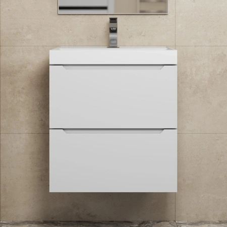 Тумба под раковину Uperwood Tanos 50 2191020000 белая матовая фото