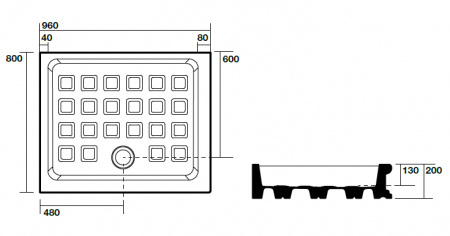 Поддон для душа Kerasan Retro 1336bi фото