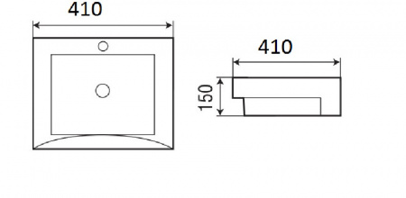 Раковина полувстраиваемая WeltWasser Deilbach DEILBACH 4010 41х41 фото