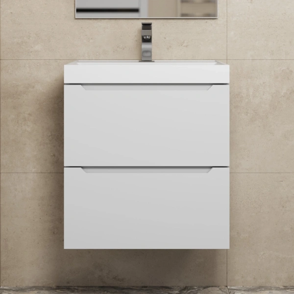 Тумба под раковину Uperwood Tanos 50 2191020000 белая матовая фото