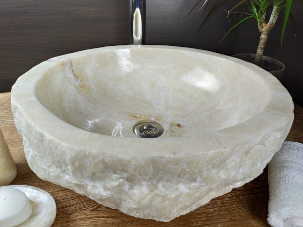 Раковина из оникса Indo Erozy Блитар EO-00070 фото