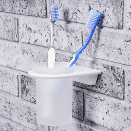 Стакан для зубных щеток WasserKRAFT Kammel K-8328WHITE фото