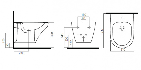 Биде подвесное Am.Pm Inspire C503411WH фото