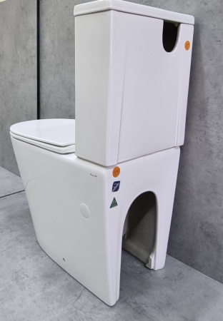 Унитаз напольный CeramaLux NS-2178 с сиденьем soft close фото