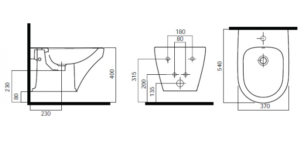 Биде подвесное Am.Pm Inspire C503411WH фото