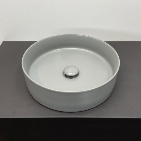 Накладная раковина Comforty 9110MH 00-00007628 39x39 светло-серая матовая фото