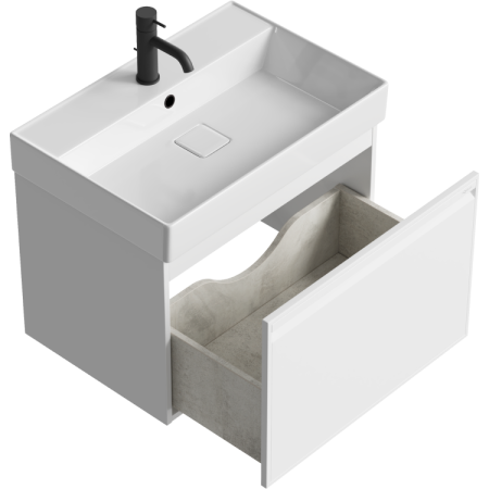 Тумба под раковину Aqwella Pure 66 PUR0165WM белая фото