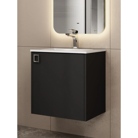 Тумба под раковину Uperwood Aurora TAurora50bm черная матовая фото
