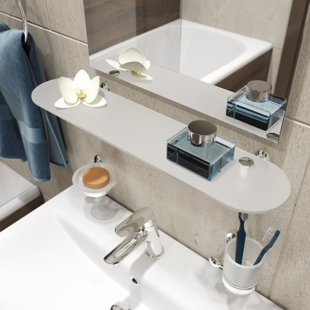 Полка стеклянная Iddis Male MALSSG0i44 фото