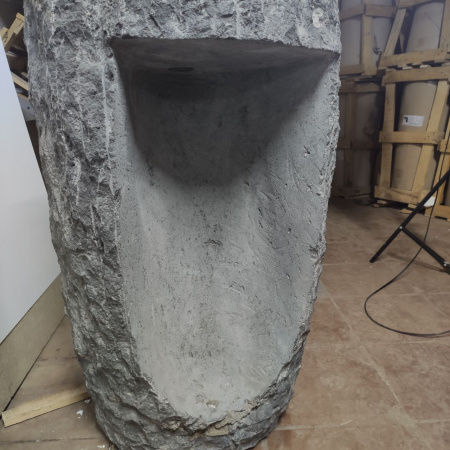 Раковина напольная из мрамора Black MN-01497 (57*57*90) фото