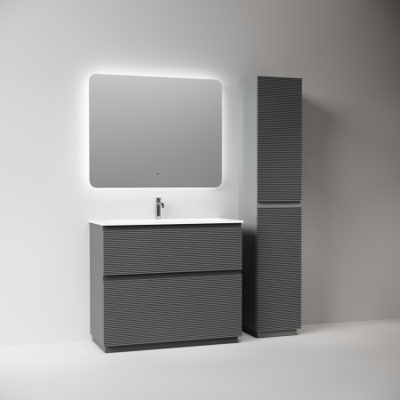 Тумба под раковину Sancos Folk Floor FL100FGS Grey soft фото