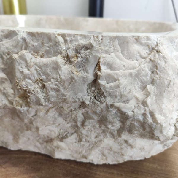 Накладная раковина из мрамора Erozy Cream EM-00839 (47*37*15см) фото